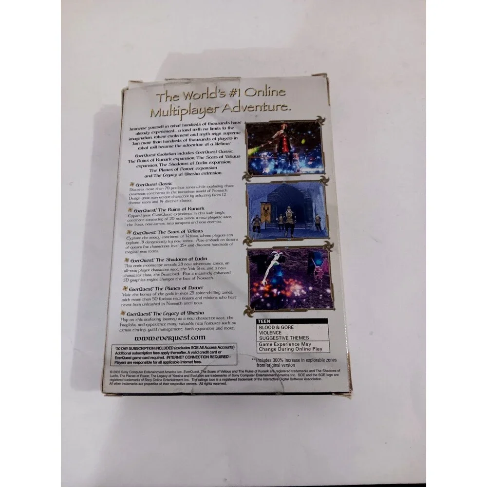 EverQuest: Evolution (PC, 2003) Complete Set